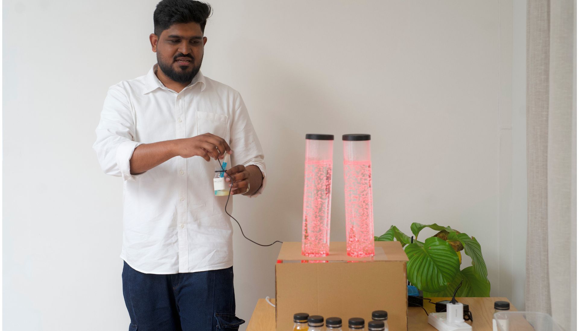 Experimental art installation of Food & Emotion